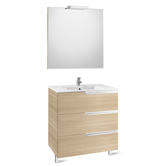 Mueble Pack Family roble 80cm Victoria-N Roca
