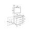 Mueble Pack Family blanco 80cm Victoria-N Roca