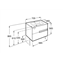 Mueble Unik wenge 70cm Victoria-N Roca