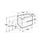 Mueble Unik blanco 70cm Victoria-N Roca