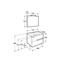 Mueble Pack wenge 70cm Victoria-N Roca