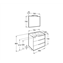 Mueble Pack Family wenge 70cm Victoria-N Roca