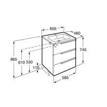 Mueble Unik Family blanco 60cm Victoria-N Roca