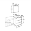 Mueble Pack Family wenge 60cm Victoria-N Roca