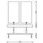 Lavabo doble + Encimera 120cm SPIRIT SALGAR