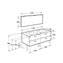 Mueble Pack blanco 120cm Victoria Basic Roca