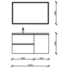 Mueble 60+40cm SPIRIT SALGAR