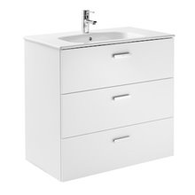 Mueble 3 cajones blanco 80cm Victoria Basic Roca