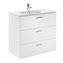 Mueble 3 cajones blanco 80cm Victoria Basic Roca
