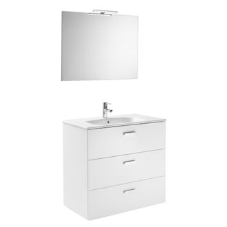 Mueble Pack 3 cajones blanco 80cm Victoria Basic Roca