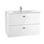 Mueble 2 cajones blanco 80cm Victoria Basic Roca