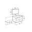 Mueble Pack 2 cajones blanco 80cm Victoria Basic Roca
