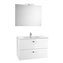 Mueble Pack 2 cajones blanco 80cm Victoria Basic Roca