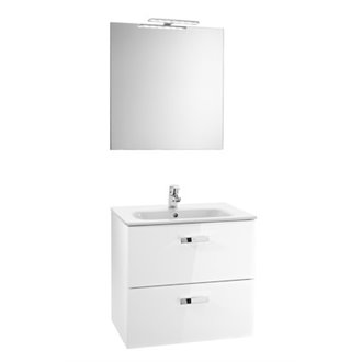 Mueble Pack 2 cajones blanco 70cm Victoria Basic Roca