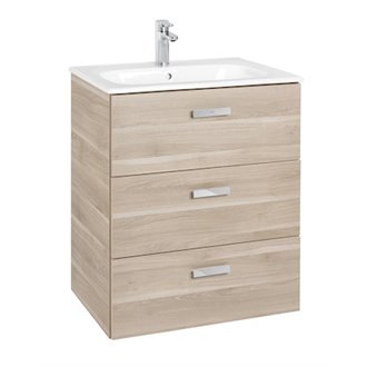 Mueble 3 cajones abedul 60cm Victoria Basic Roca