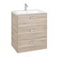 Mueble 3 cajones abedul 60cm Victoria Basic Roca