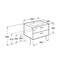 Mueble 2 cajones blanco 60cm Victoria Basic Roca