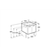 Mueble 2 puertas cedro 60cm Victoria Basic Roca