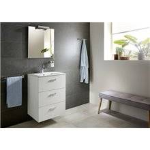 Mueble 3 cajones blanco 80cm Victoria Basic Roca