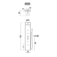 Columna de ducha TRAZO Oasis Star