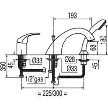 Combinación para bañera MONO-TRES 2000
