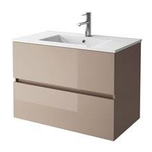 Mueble 61cm Taupe Brillo 2 cajones SALGAR FUSSION LINE