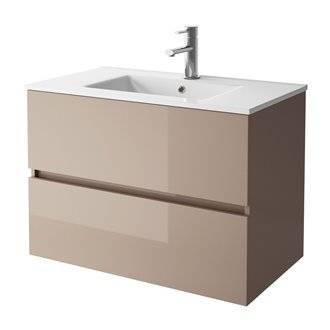 Mueble 71cm Taupe Brillo 2 cajones SALGAR FUSSION LINE