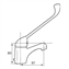 Grifo de lavabo con palanca gerontol&oacute;gica Timblau