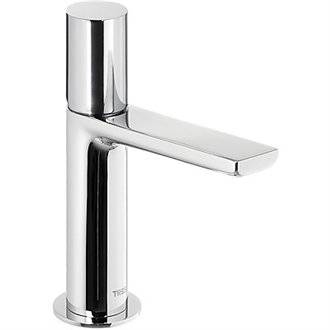 Grifo de lavabo Max-Tres ca&ntilde;o largo cascada circular con volante