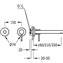 Grifo de pared para lavabo Max-Tres redondo
