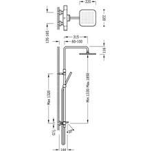 Conjunto de bañera-ducha termostática ECO Loft-Tres