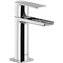 Grifo de lavabo Loft-Tres ca&ntilde;o cascada libre con maneta