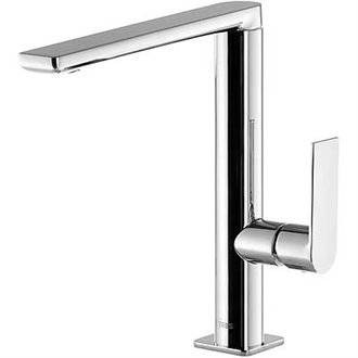 Grifo de lavabo Loft-Tres ca&ntilde;o medio con maneta ECO