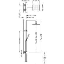 Conjunto de ducha termostática ECO Loft-Tres