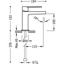 Grifo de lavabo Class con maneta