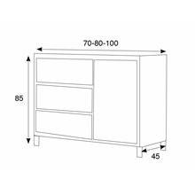 Mueble Cover nebraska gris y blanco Stillö