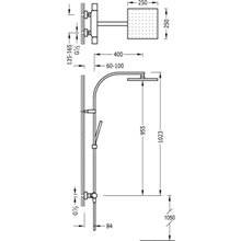 Conjunto de ducha termostática ECO Class-Tres
