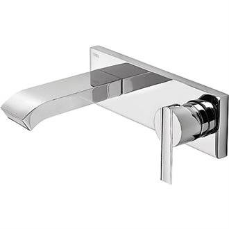 Grifo de pared para lavabo Lex-Tres ca&ntilde;o cascada