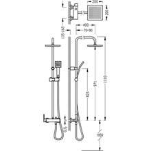Conjunto de ducha Lex-Tres cuadrado