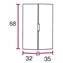 Mueble colgar 68cm alto Still&ouml;