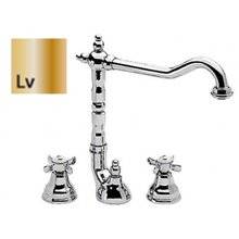 Grifo de lavabo batería bimando Retro-Tres 360º