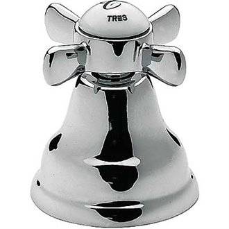 Grifo de lavabo lateral Retro-Tres agua caliente