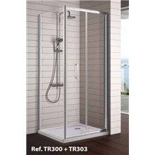Mampara puerta plegable para ducha TR300 Kassandra