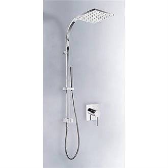 Kit de ducha empotrado MONO-TERM Tres con toma pared