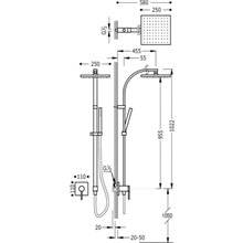 Kit de ducha empotrado MONO-TERM Tres con toma pared