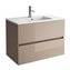 Mueble 91cm Taupe brillo 2 cajones SALGAR FUSSION LINE