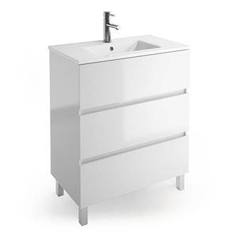 Mueble 61cm Blanco Brillo 3 cajones SALGAR FUSSION LINE