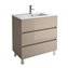 Mueble 101cm Taupe Brillo 3 cajones SALGAR FUSSION LINE