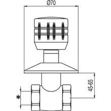 Llave de paso de 1 agua ESE-23 TRES