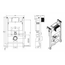 Cisterna QUADRO con soporte bajo